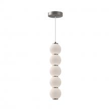  PD531515BNOP-UNV - Bijou 5-in Brushed Nickel/Opal Matte Glass LED Pendant