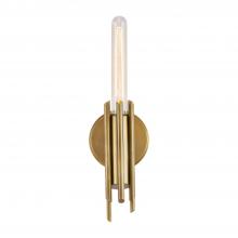  WV335409VB - Torres 9-in Vintage Brass 1 Light Wall/Vanity