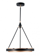  PD302724CBGS - Duo 24-in Classic Black/Gold Shimmer LED Pendant