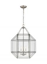 Visual Comfort & Co. Studio Collection 5279403EN-962 - Morrison modern 3-light LED indoor dimmable medium ceiling pendant hanging chandelier light in brush