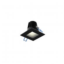  RGR2SQ-3K-BK - 2 Inch Square Indoor/Outdoor Regressed Gimbal Down Light