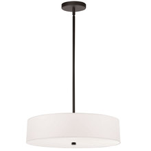  571-204P-MB-WH - 4LT Incandescent Pendant MB w/ White Shade