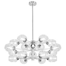  ABI-3318C-PC-CLR - 18LT Halogen Chandelier, PC w/ CLR Glass