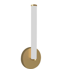  CVT-148LEDW-AGB - 8W Wall Sconce, Aged Brass w/ White Acrylic Diffuser