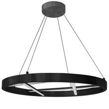  DNT-2440LEDC-MB - 40W Chandelier, Matte Black w/ White Silicone Diffuser