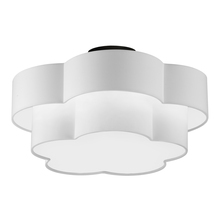  PLX-203FH-MB-WH - 3LT Incan 2-Tier Flush Mount, MB w/ White Shade