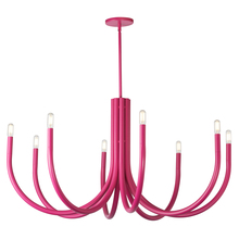  WAN-388C-PNK - 8 Light Incandescent Chandelier Pink