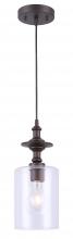  IPL276B01ORB - York 1 Light Pendant, Bronze Finish