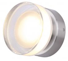  LWL296A05BN - BENNI 5.375 in. 1 Light Brushed Nickel Integrated LED Wall Light with Clear Acrylic Shade