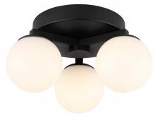  LCW233A03BK - NYLAH, LCW233A03BK -G-, MBK Color, 3 Lt LED Ceiling Track, Flat Opal Glass, 15W LED (Integrated), Di