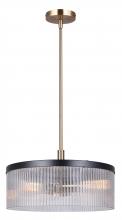  ICH1143A03BKG15 - JENNER 3 Light Matte Black and Gold Glam Chandelier for Dining Rooms and Living Rooms