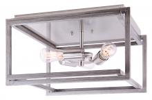  IFM1066A15BNB - Carli 3 Light Flush Mount, Nickel Finish