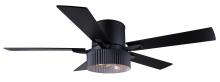  CF52REX5BK - Rexton 52" Indoor Standard Matte Black Ceiling Fan w/ Vintage LED Bulbs Included w/ Remote Inclu