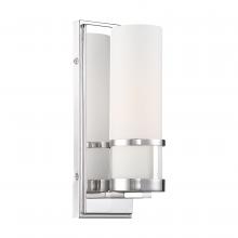  60/6788 - Caryle - 1 Light Vanity - with Etched Opal Glass - Polished Nickel Finish