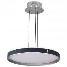  62/3001 - Bandon; 20 Inch LED Pendant; Gray with Blue Wrap; Acrylic Lens