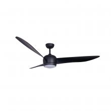  51291001 - Lucci Air Nordic 56-inch Ceiling Fan with LED Light Kit in Matt Black