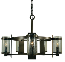  4435 BN/C - 5-Light Brushed Nickel/Clear Glass Hammersmith Chandelier