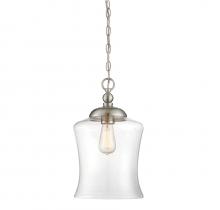 Savoy House Meridian M70019BN - 1-Light Mini Pendant in Brushed Nickel