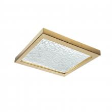  5391-SB-WV - For-Square 12'' Wide Integrated LED Flush Mount - Satin Brass