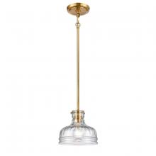  67925/1 - Orinoco 8'' Wide 1-Light Mini Pendant - Satin Brass