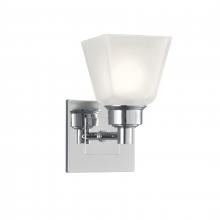  9635-CH-SQ - Matthew 8.25'' High 1-Light Sconce - Chrome