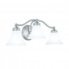  9663-BN-FL - Soleil 22.25'' Wide 3-Light Vanity Light - Brushed Nickel