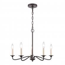  EC89687/5 - Quinn 24'' Wide 5-Light Chandelier - Old Bronze