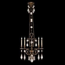  708340-3ST - Encased Gems 27"W Round Chandelier