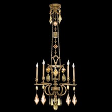  719540-1ST - Encased Gems 27"W Round Chandelier