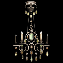  725940-1ST - Encased Gems 50"W Oblong Chandelier